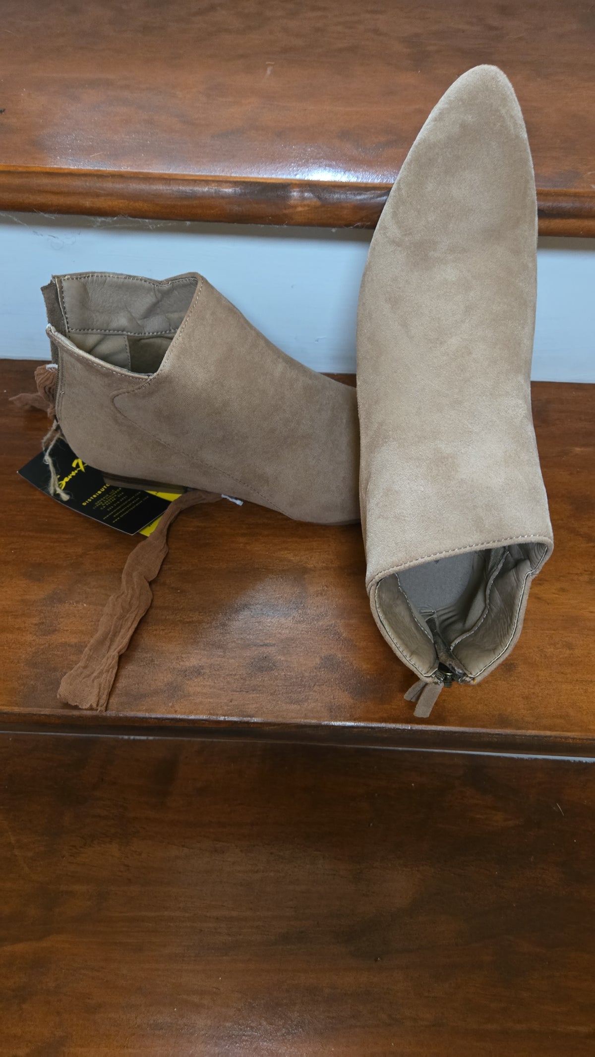 seven7 SUEDE ANKLE BOOTS (CAMEL)/NEW