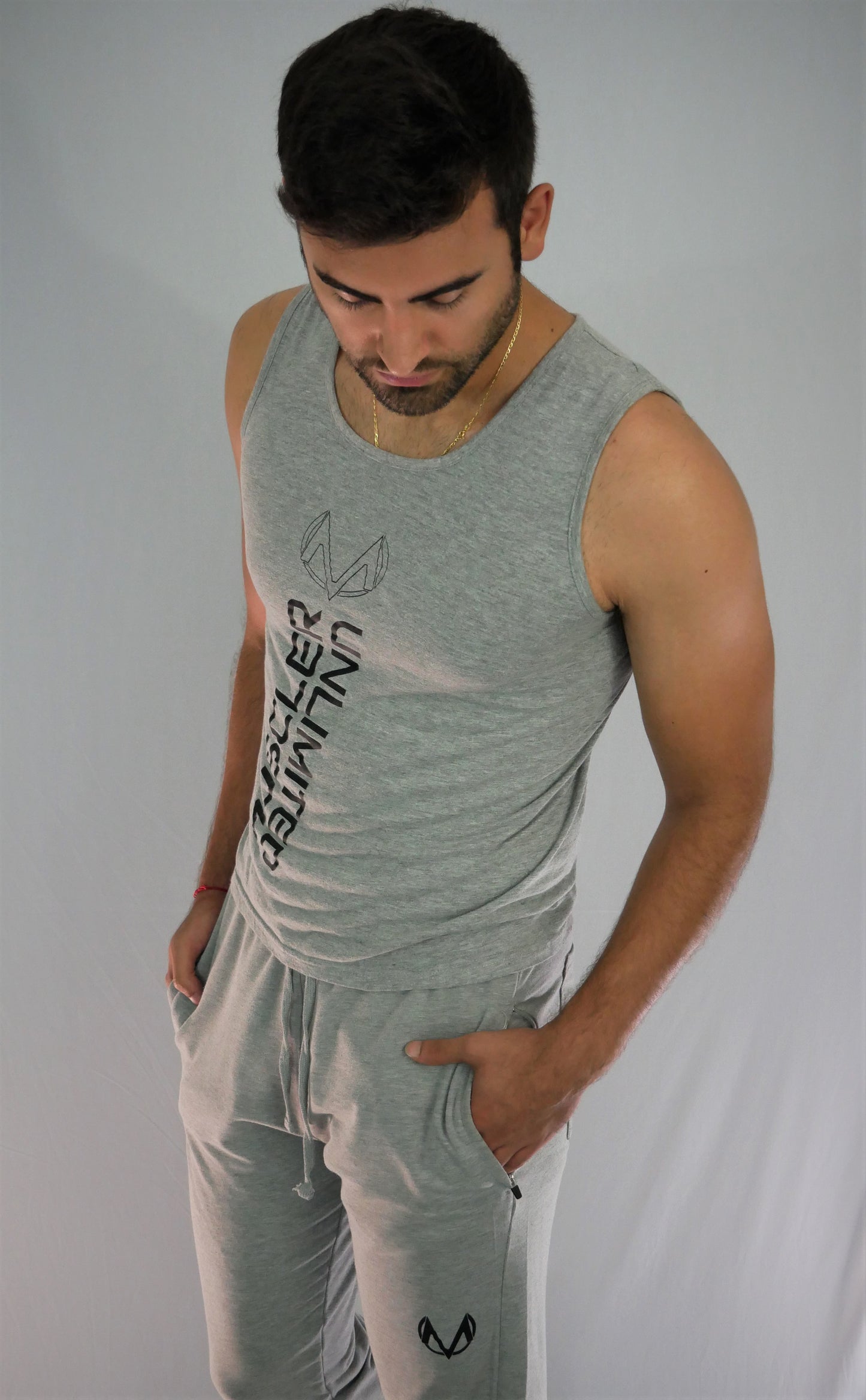 MUSCLER UNLIMITED KEEP FIT TANK-TOP (GRAY)/NEW