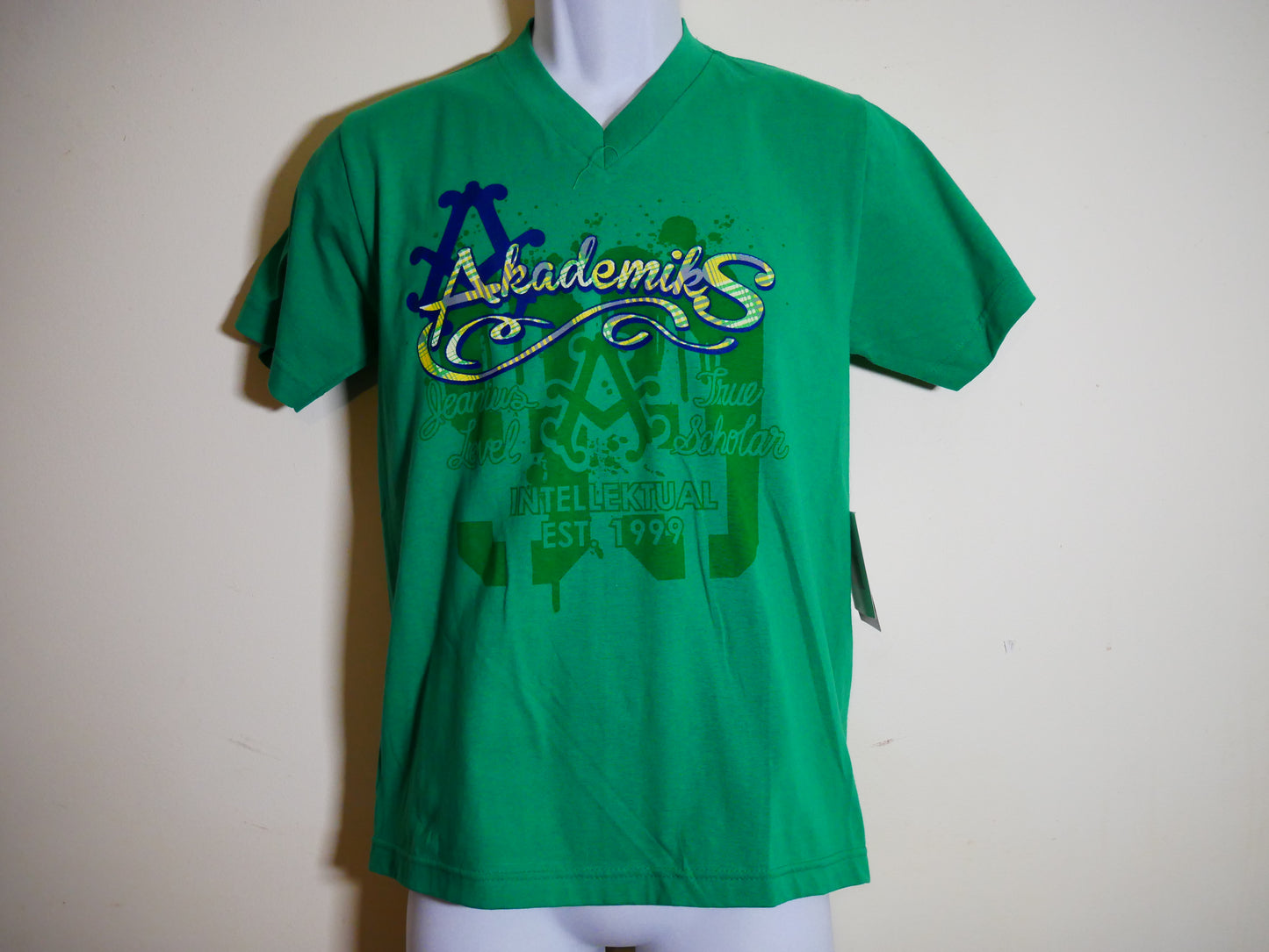 AKADEMIKS TRUE SCHOLAR T-SHIRT (GREEN)/NEW