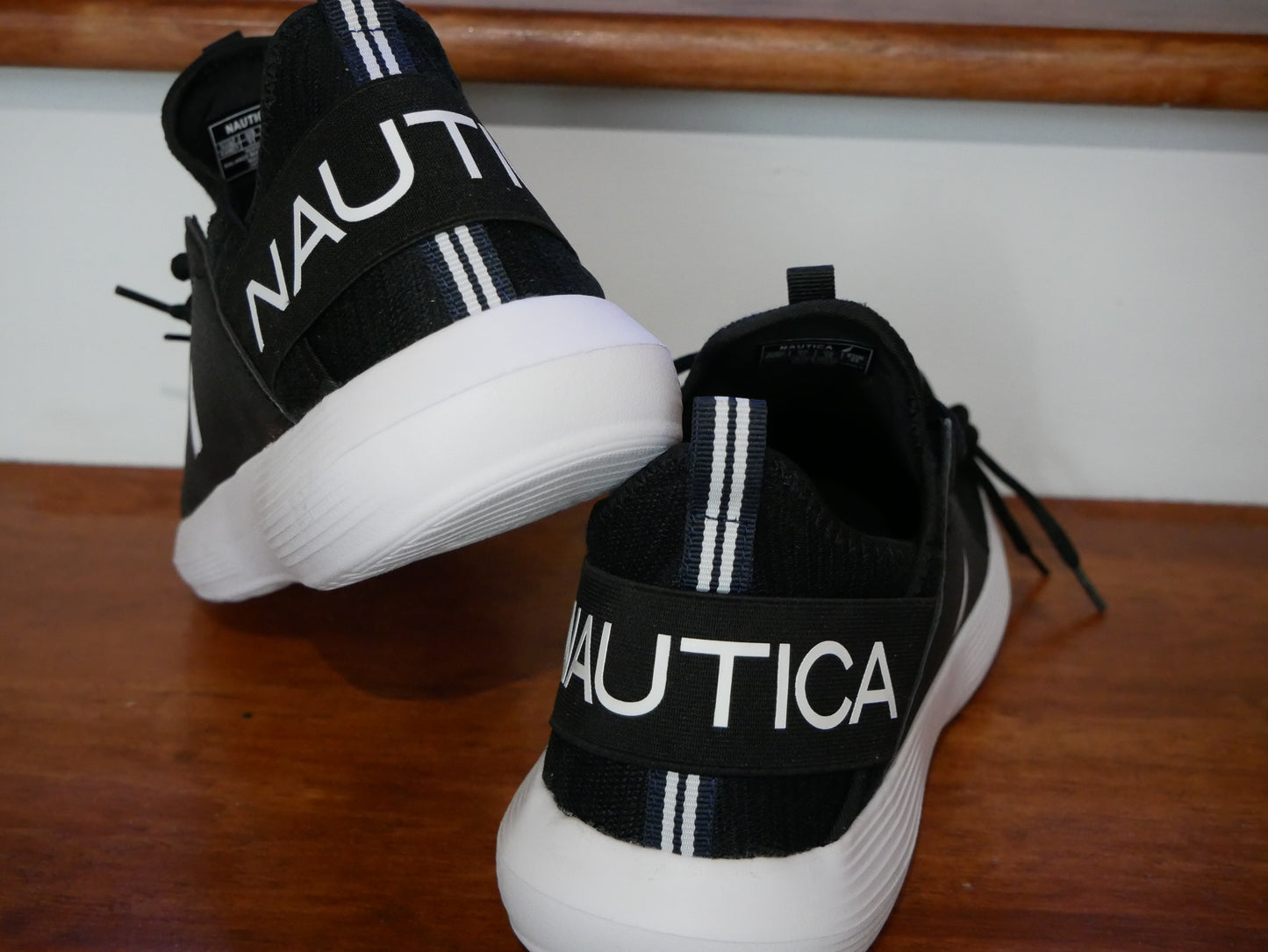 NAUTICA RAINEY LOW TOP SNEAKERS (BLACK)/ NEW