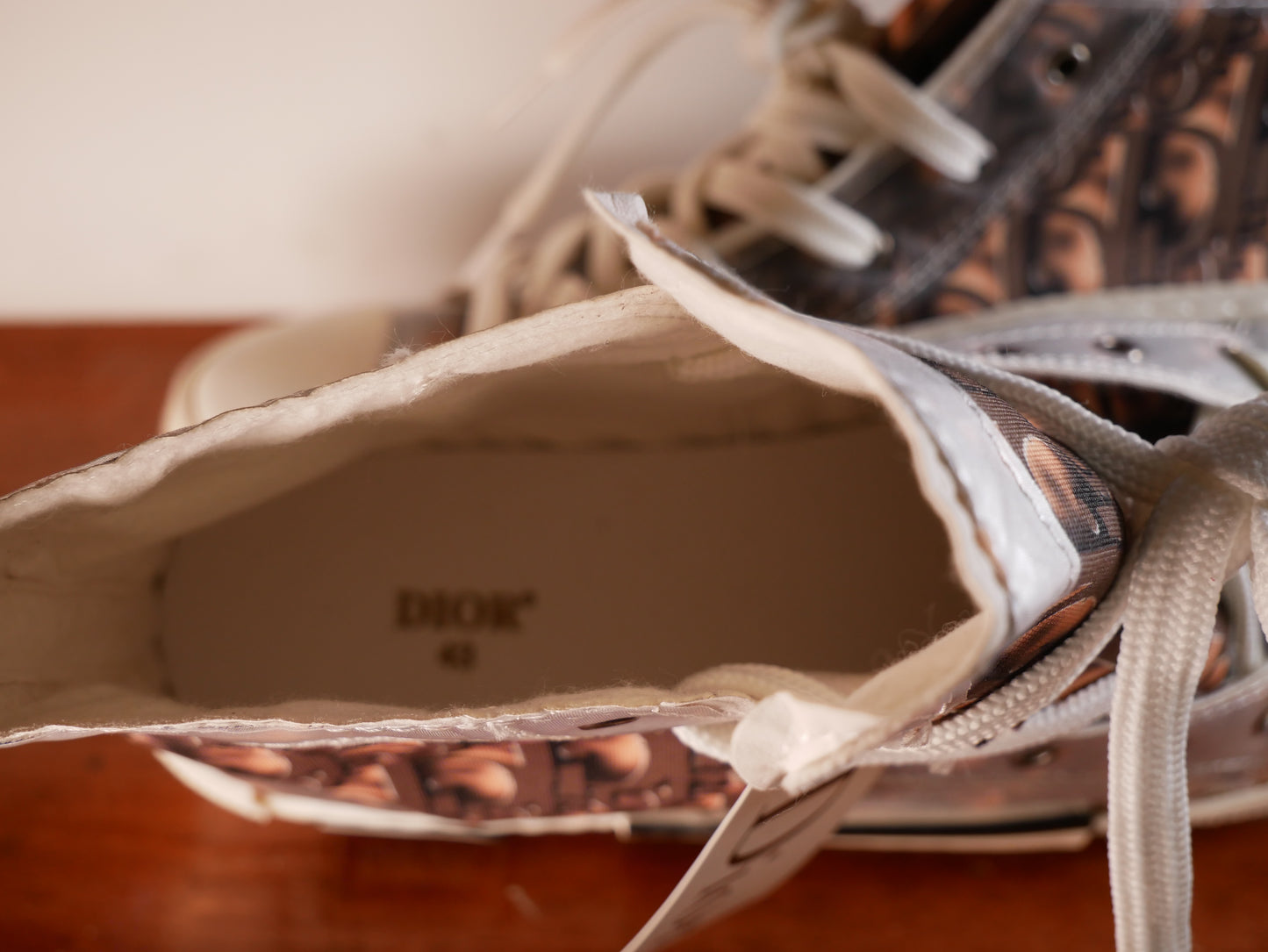 CHRISTIAN DIOR B-23 HIGH TOP SNEAKERS (COPPER.BROWN)/NEW