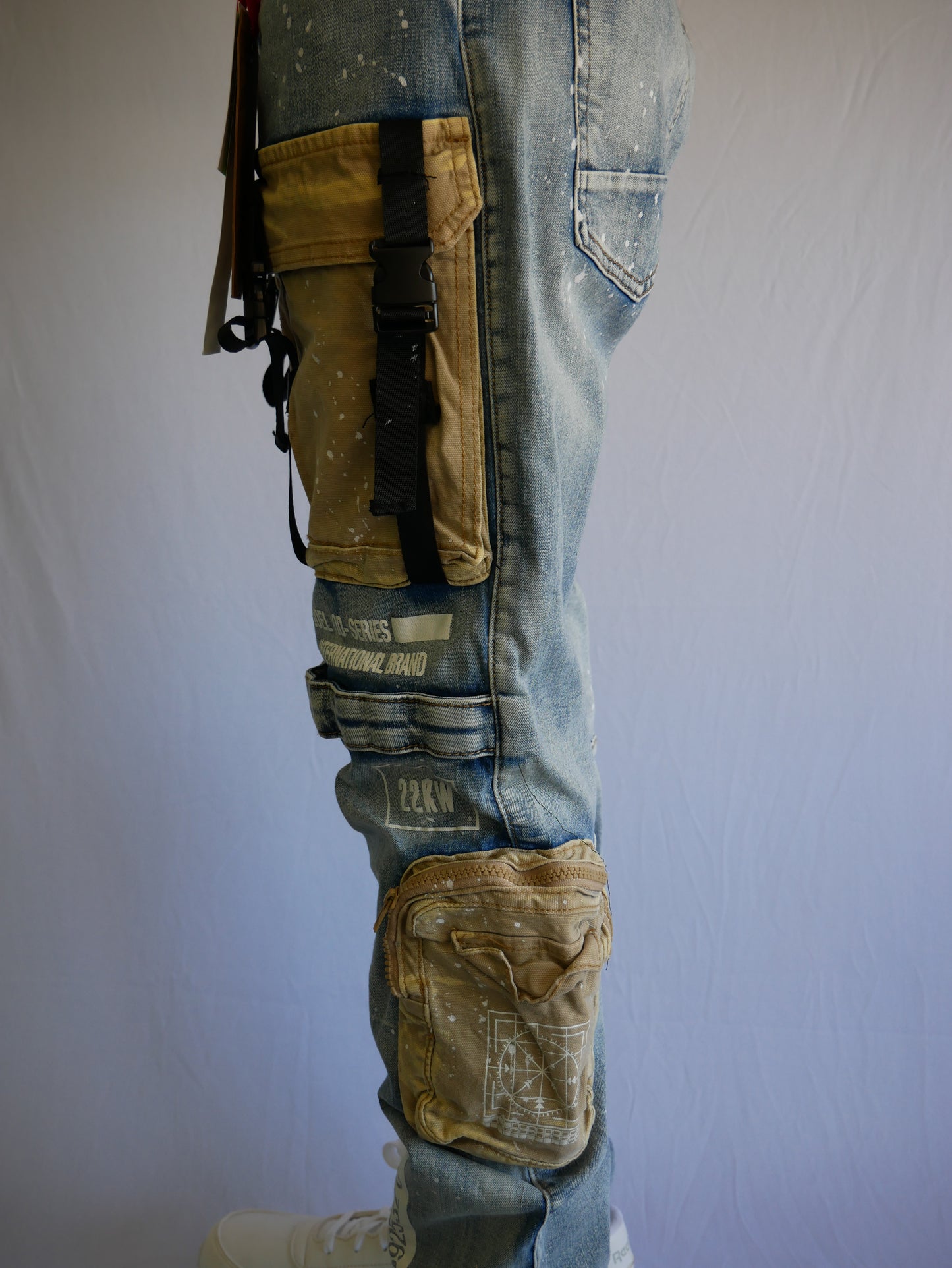 GRINDHOUSE SUPERSTRETCH DENIM JEANS (BLUE)/NEW