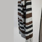 ARCADIA V-NECK STRIPED SWEATER (GRAY,BROWN, BLACK)/NEW