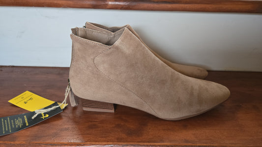 seven7 SUEDE ANKLE BOOTS (CAMEL)/NEW