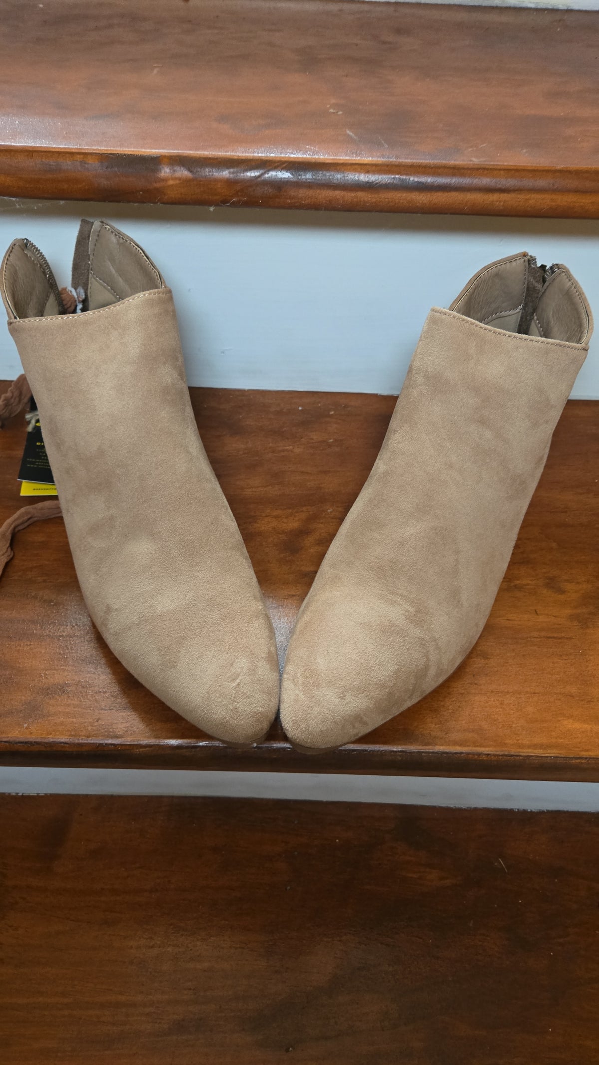 seven7 SUEDE ANKLE BOOTS (CAMEL)/NEW