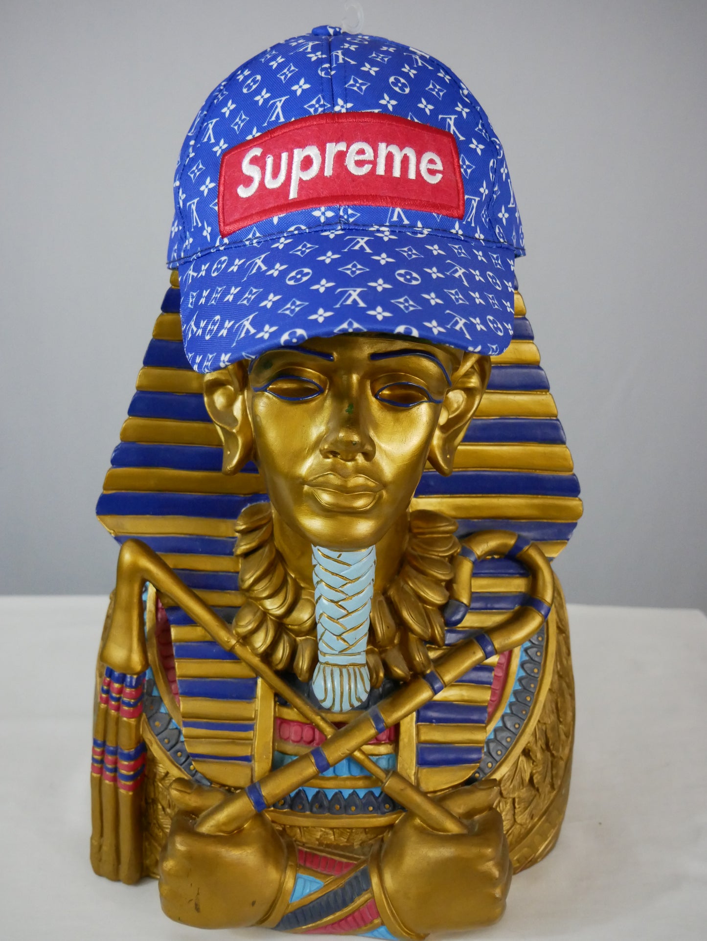 LOUIS VUITTON X SUPREME CAP (BLUE)/NEW