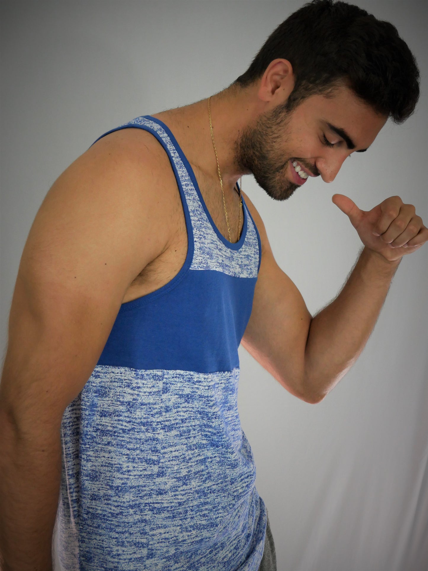 MODERN CULTURE TANK-TOP (BLUE)/NEW