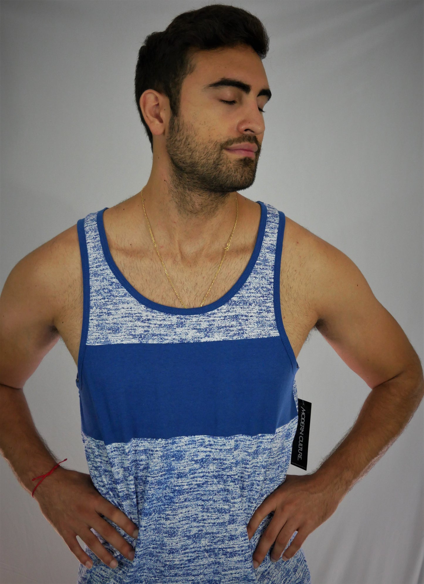 MODERN CULTURE TANK-TOP (BLUE)/NEW