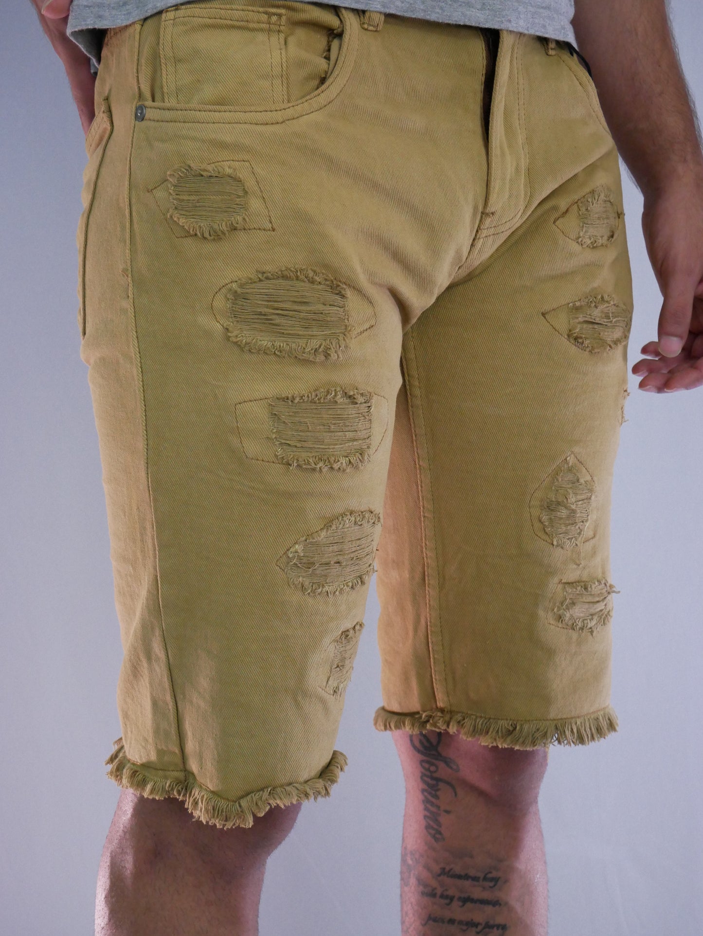 DASH DENIM SHORTS (GOLD)/NEW