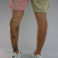 BROOKLYN CLOTH 2 TONE SHORTS (PINK & SAND)/NEW