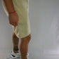 BROOKLYN CLOTH 2 TONE SHORTS (PINK & SAND)/NEW