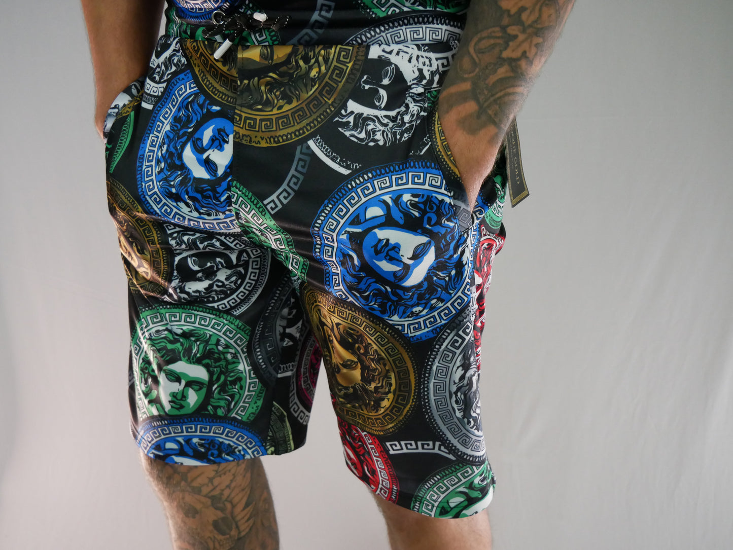 BAROQUE GOLD MULTI-COLORED SHORTS (NEW)