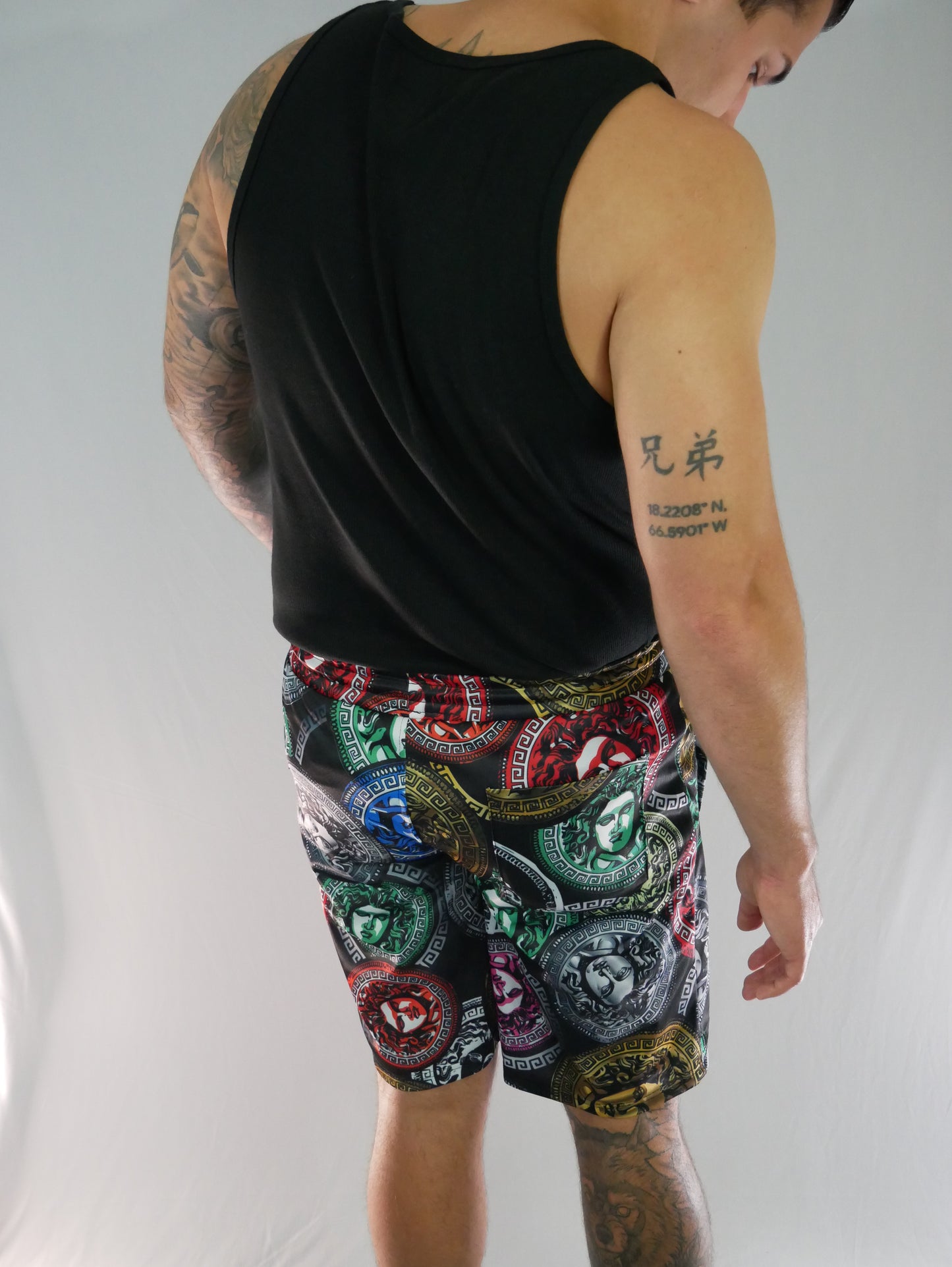 BAROQUE GOLD MULTI-COLORED SHORTS (NEW)