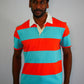 FOREVER 21 POLO SHIRT (ORANGE/BLUE/NEW)