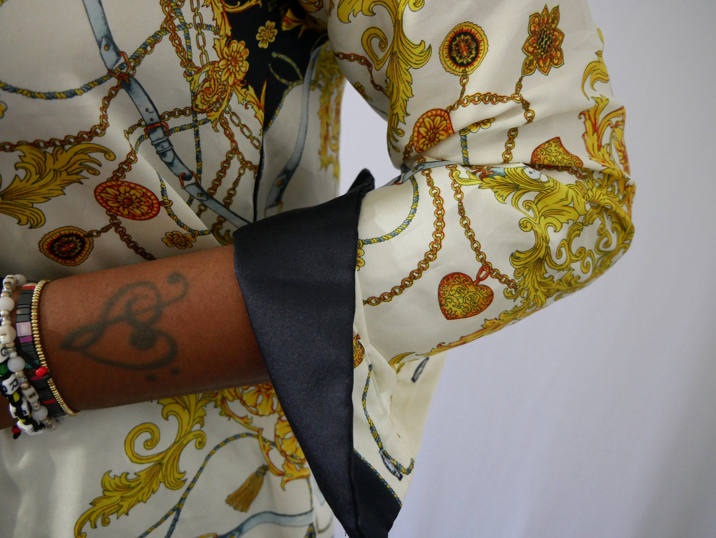 Fashion Nova Baroque Dress Shirt