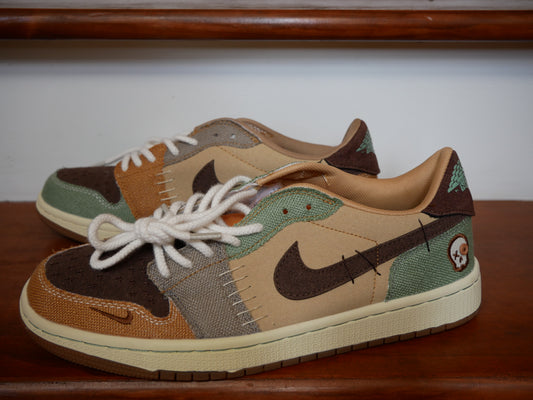 ZION WILLIAMSON AIR JORDAN 1 OG (BROWN/CREAM/GREEN) NEW