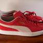PUMA SUEDE LOW TOP SNEAKERS (RED)/NEW