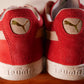 PUMA SUEDE LOW TOP SNEAKERS (RED)/NEW