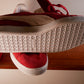 PUMA SUEDE LOW TOP SNEAKERS (RED)/NEW