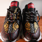 VERSACE TRIGRECA LOW TOP SNEAKERS ( BLACK & GOLD)/ NEW
