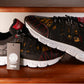VERSACE TRIGRECA LOW TOP SNEAKERS ( BLACK & GOLD)/ NEW