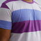 IMPERIOUS 3 STRIPED T-SHIRT (MAUVE,BLUE & PURPLE)/NEW
