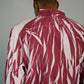 VENEZZA LONG- SLEEVED DRESS SHIRT (BURGANDY & WHITE)/NEW
