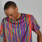 DRILL MULTI-COLORED T-SHIRT (RED)/NEW