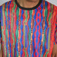 DRILL MULTI-COLORED T-SHIRT (RED)/NEW
