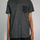 AKADEMIKS POCKET T-SHIRT (GRAY)/NEW