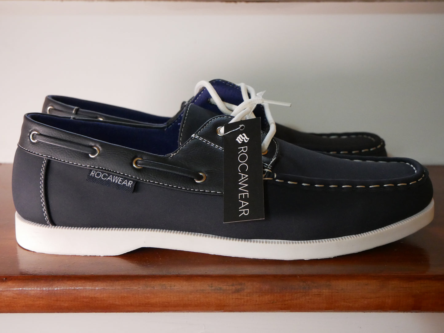 ROCAWEAR BOAT SHOES ( NAVY BLUE)/NEW