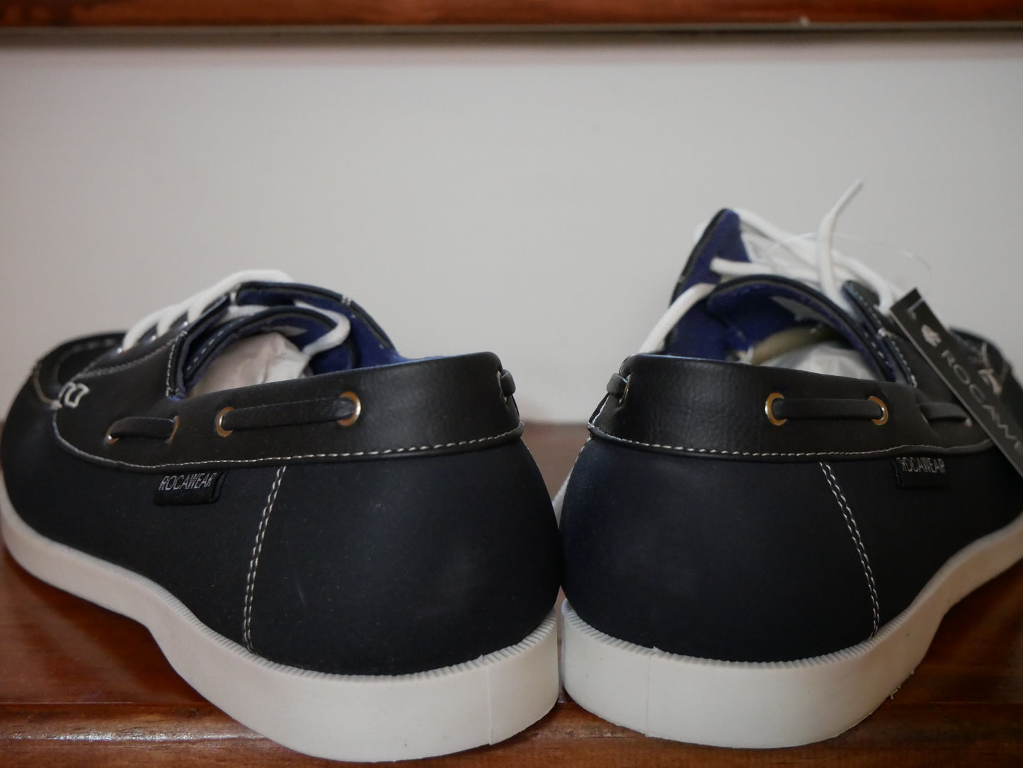 ROCAWEAR BOAT SHOES ( NAVY BLUE)/NEW