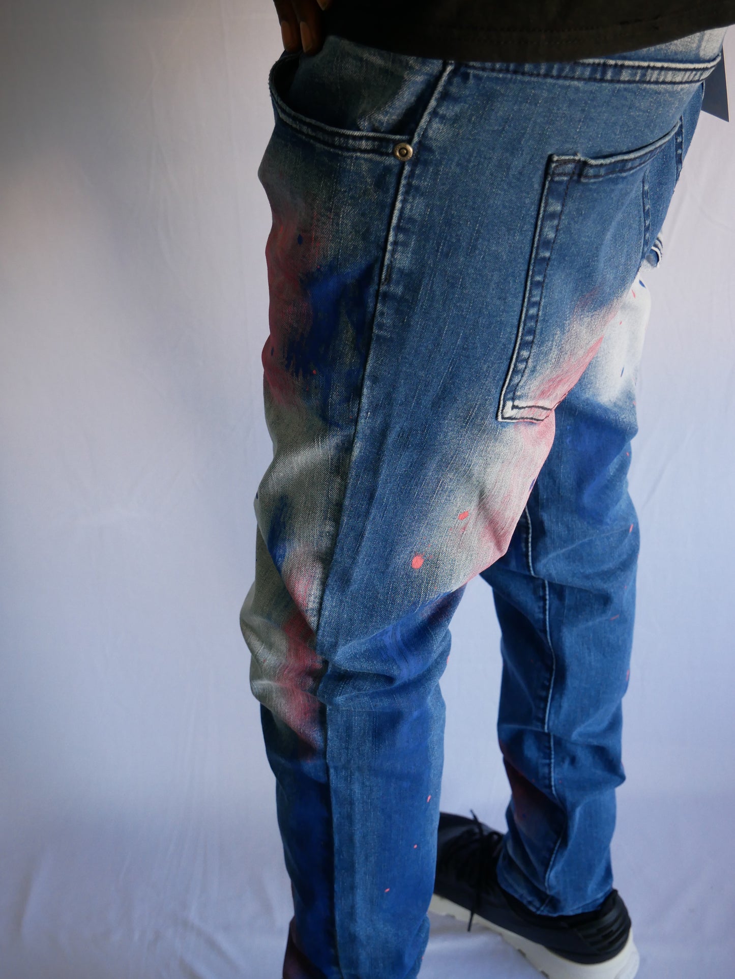 REBEL SKINNY FIT JEANS (INDIGO BLUE)/NEW