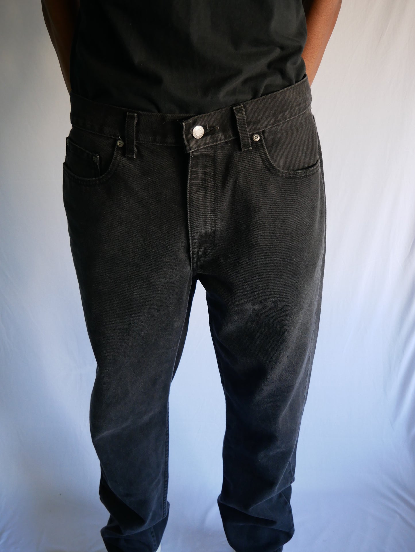 GEORGE REGULAR JEANS (BLACK)/NEW