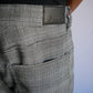FRIED-DENIM CHECKERED PANTS. (GRAY)/NEW