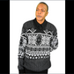 BLUE OCEAN LONG-SLEEVED SWEATER (BLACK)/NEW