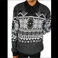 BLUE OCEAN LONG-SLEEVED SWEATER (BLACK)/NEW